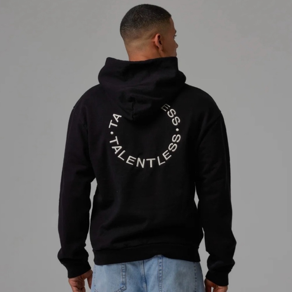 Talentless Black Sweatshirt NWT   Pullover Hoodie L/1,XL/1 - Picture 2 of 9